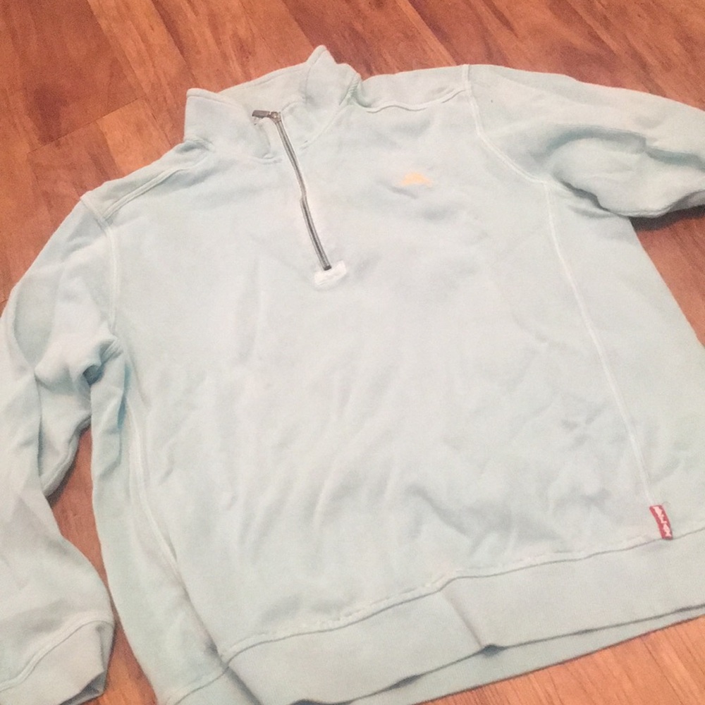 Tommy Bahama pull over sweater baby blue